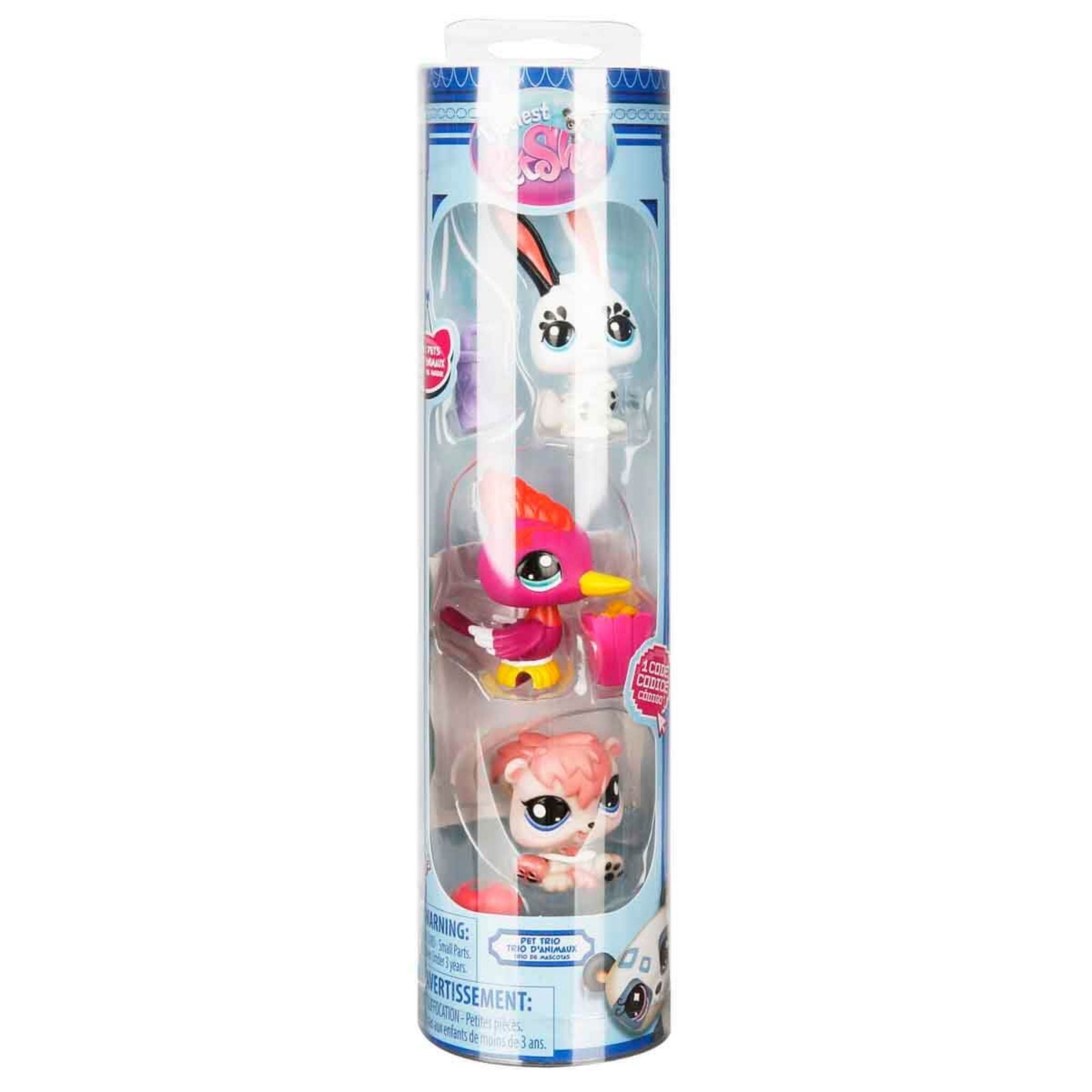 Littlest Pet Shop Minişler 3'lü Figür Seti - Tavşan - Ağaçkakan - Sincap