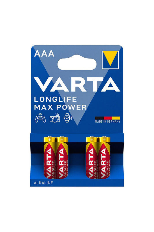 Varta Longlife Max Power İnce Pil AAA 4'lü