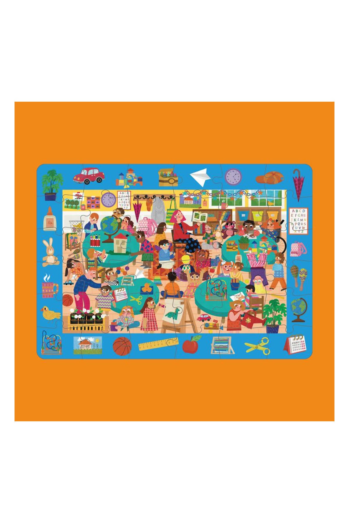 Look & Find Puzzle: Kindergarten - 36 Parça Yapboz ve Gözlem Oyunu