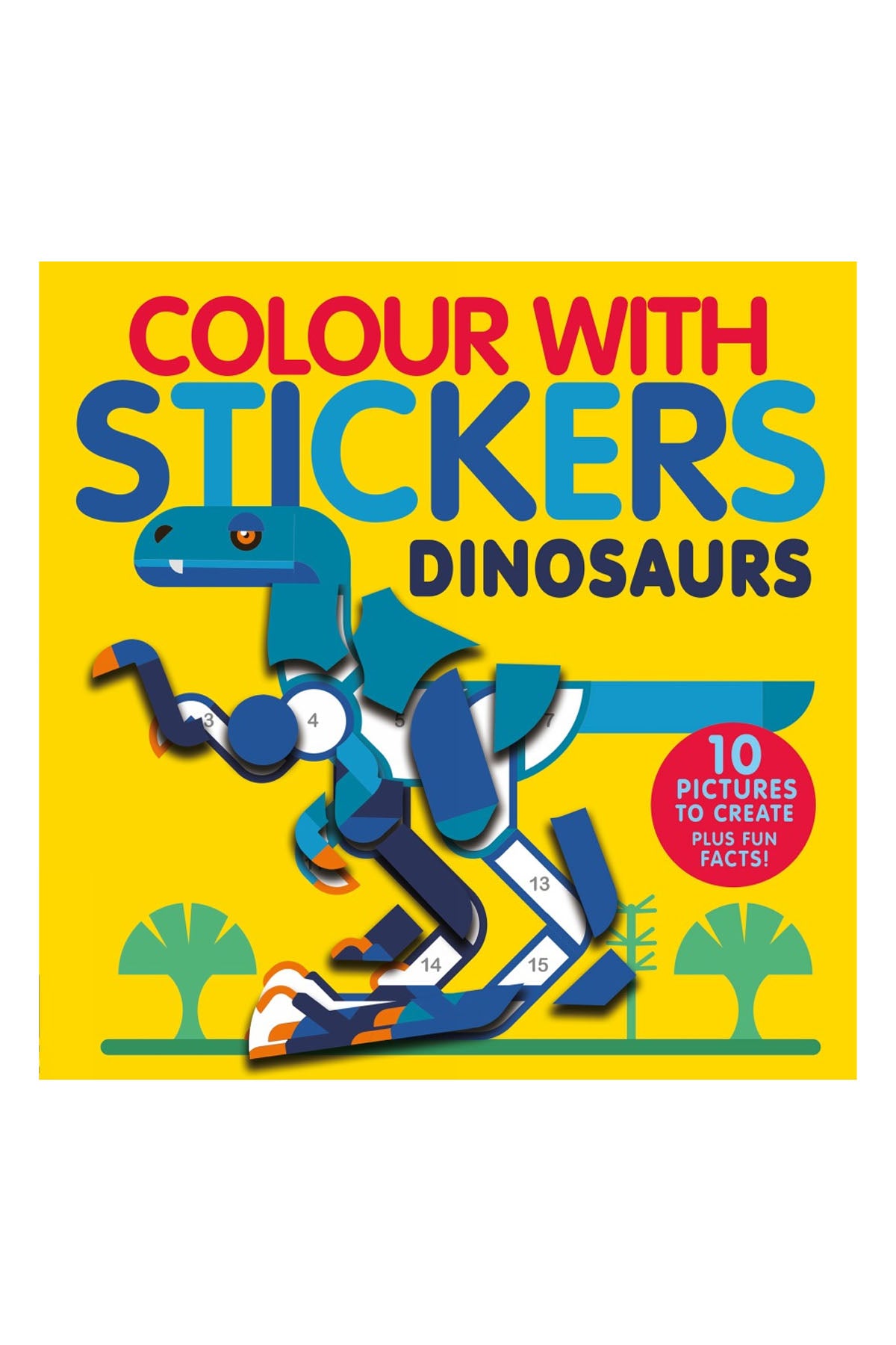 LT - Colour With Stickers: Dinosaurs