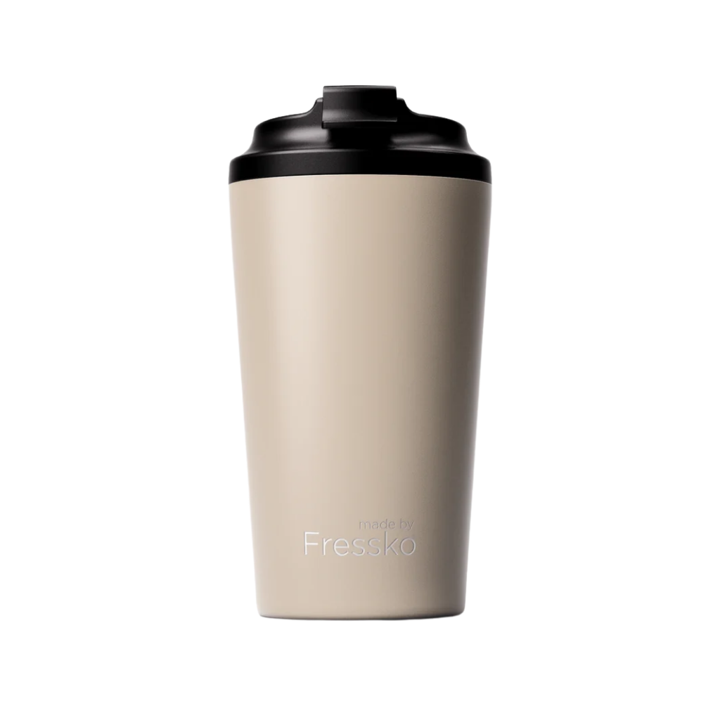 Made by Fressko Paslanmaz Çelik Çift Duvarlı Termos Mug 475ml Grande Oat (Krem)