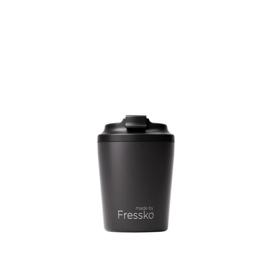 Made by Fressko İçi Seramik Çelik Termos Mug 118ml Piccolo Coal (Kömür Siyahı)