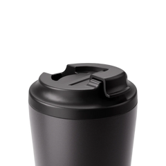 Made by Fressko İçi Seramik Çelik Termos Mug 118ml Piccolo Coal (Kömür Siyahı)