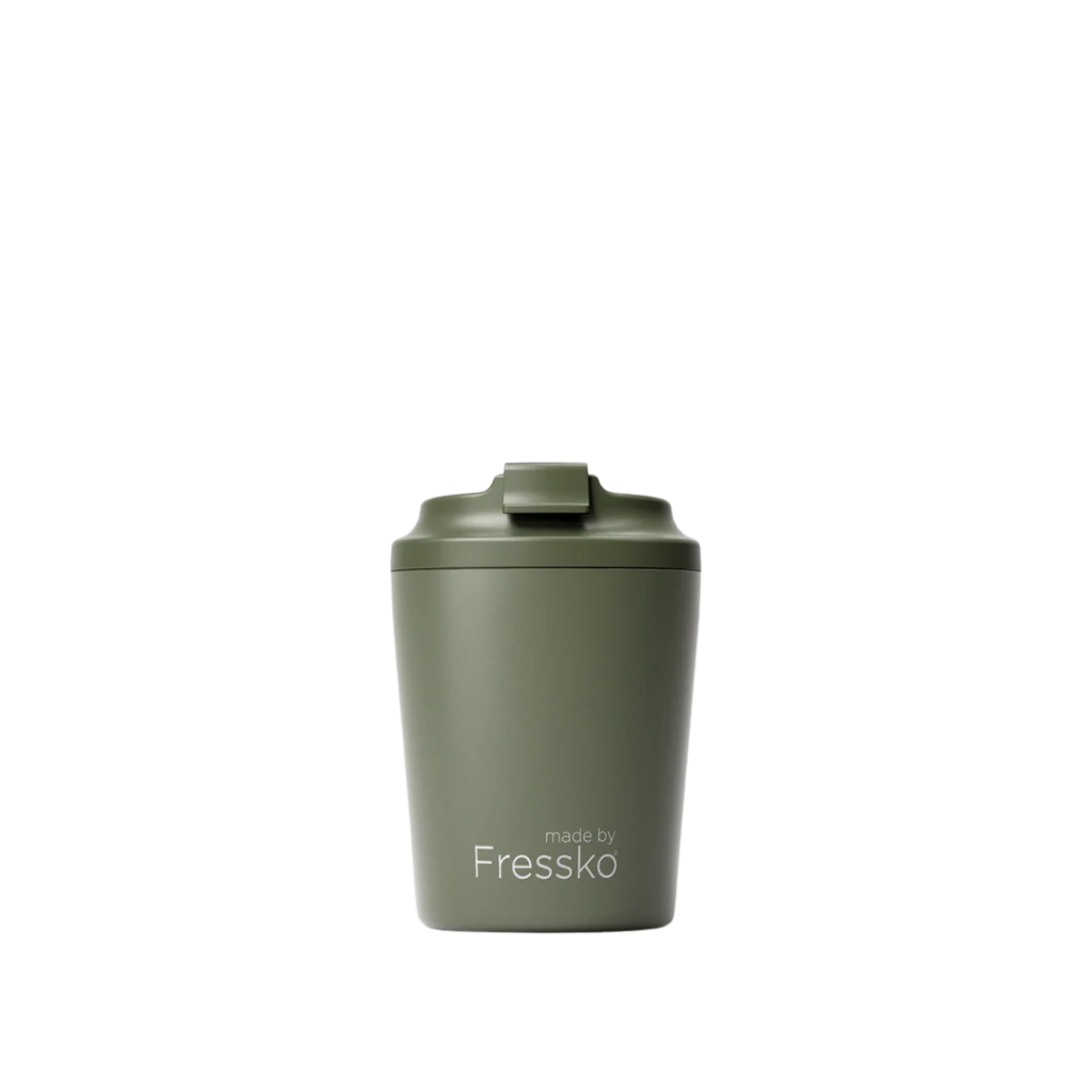 Made by Fressko İçi Seramik Çelik Termos Mug 118ml Piccolo Khaki (Haki)