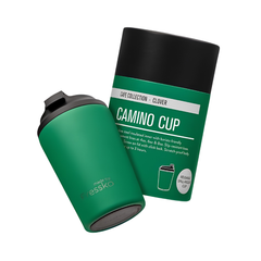 Made by Fressko İçi Seramik Çelik Termos Mug 340ml Camino Clover (Koyu Yeşil)