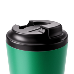Made by Fressko İçi Seramik Çelik Termos Mug 340ml Camino Clover (Koyu Yeşil)