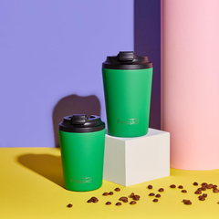 Made by Fressko İçi Seramik Çelik Termos Mug 340ml Camino Clover (Koyu Yeşil)