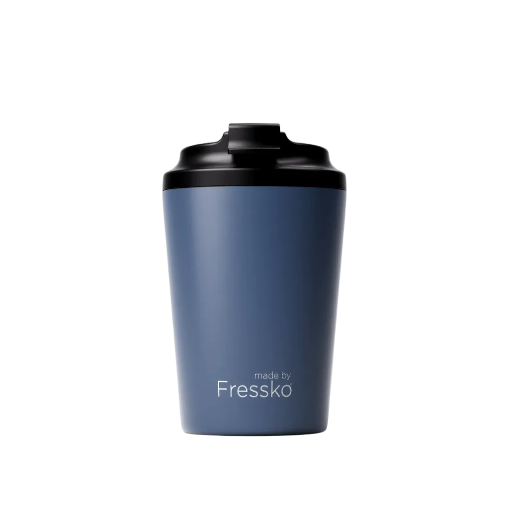 Made by Fressko İçi Seramik Çelik Termos Mug 340ml Camino Denim (Kot Mavisi)