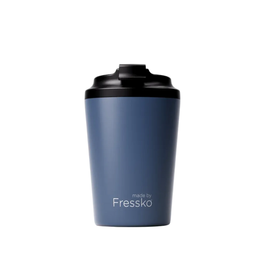 Made by Fressko İçi Seramik Çelik Termos Mug 340ml Camino Denim (Kot Mavisi)