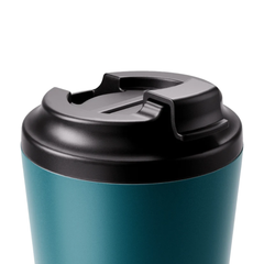 Made by Fressko İçi Seramik Çelik Termos Mug 340ml Camino Emerald (Zümrüt Yeşili)