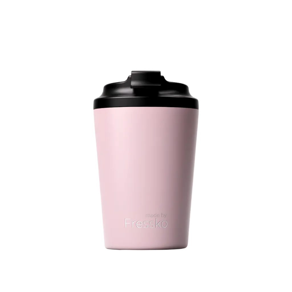 Made by Fressko İçi Seramik Çelik Termos Mug 340ml Camino Floss (Açık Pembe)
