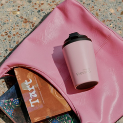 Made by Fressko İçi Seramik Çelik Termos Mug 340ml Camino Floss (Açık Pembe)