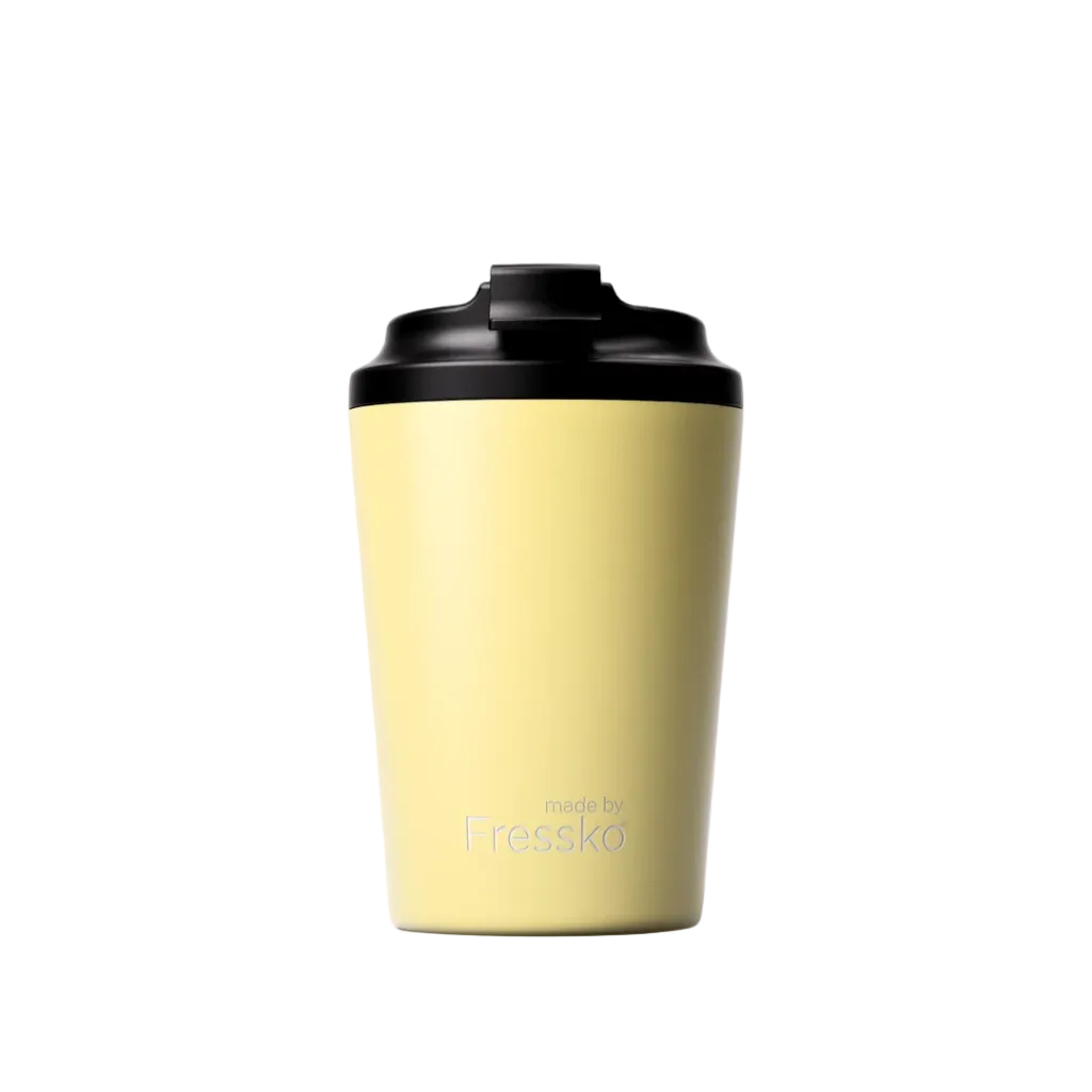 Made by Fressko İçi Seramik Çelik Termos Mug 340ml Camino Limoncello (Açık Sarı)