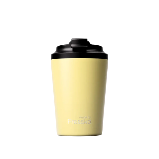 Made by Fressko İçi Seramik Çelik Termos Mug 340ml Camino Limoncello (Açık Sarı)