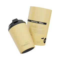 Made by Fressko İçi Seramik Çelik Termos Mug 340ml Camino Limoncello (Açık Sarı)