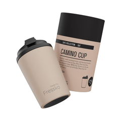 Made by Fressko İçi Seramik Çelik Termos Mug 340ml Camino Oat (Krem)