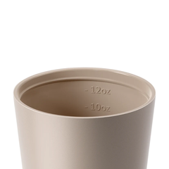 Made by Fressko İçi Seramik Çelik Termos Mug 340ml Camino Oat (Krem)