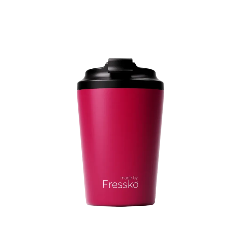 Made by Fressko İçi Seramik Çelik Termos Mug 340ml Camino Rouge (Canlı Kırmızı)