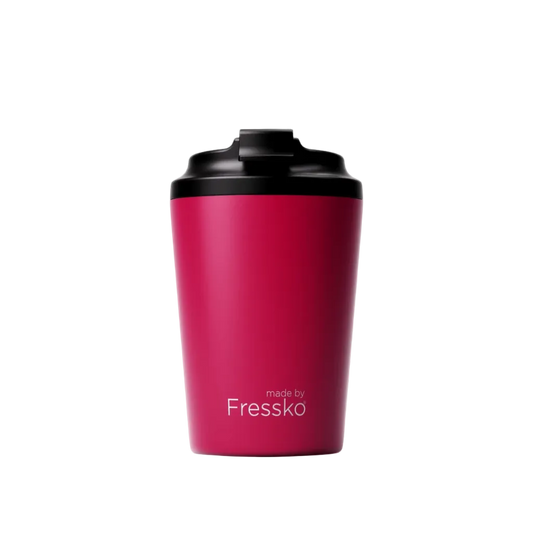 Made by Fressko İçi Seramik Çelik Termos Mug 340ml Camino Rouge (Canlı Kırmızı)