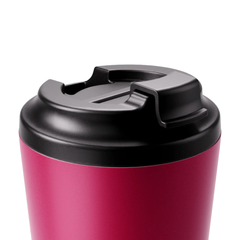 Made by Fressko İçi Seramik Çelik Termos Mug 340ml Camino Rouge (Canlı Kırmızı)