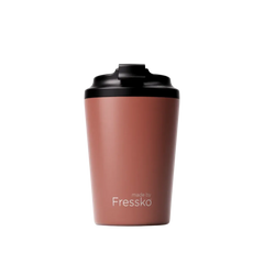 Made by Fressko İçi Seramik Çelik Termos Mug 340ml Camino Tuscan (Toprak Rengi)