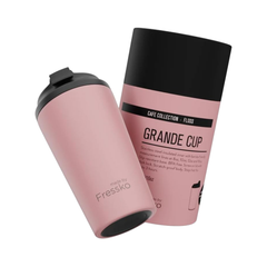 Made by Fressko Paslanmaz Çelik Çift Duvarlı Termos Mug 475ml Grande Floss (Açık Pembe)
