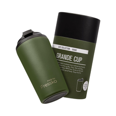 Made by Fressko Paslanmaz Çelik Çift Duvarlı Termos Mug 475ml Grande Khaki (Haki)