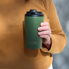 Made by Fressko Paslanmaz Çelik Çift Duvarlı Termos Mug 475ml Grande Khaki (Haki)