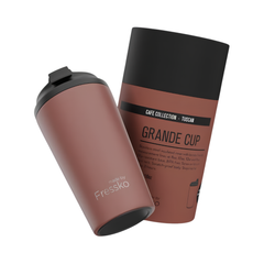Made by Fressko Paslanmaz Çelik Çift Duvarlı Termos Mug 475ml Grande Tuscan (Toprak Rengi)
