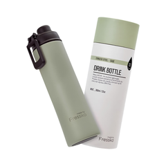 Made by Fressko Sızdırmaz Yudum Kapaklı Çelik Termos Matara 660ml Move Sage (Adaçayı Yeşili)