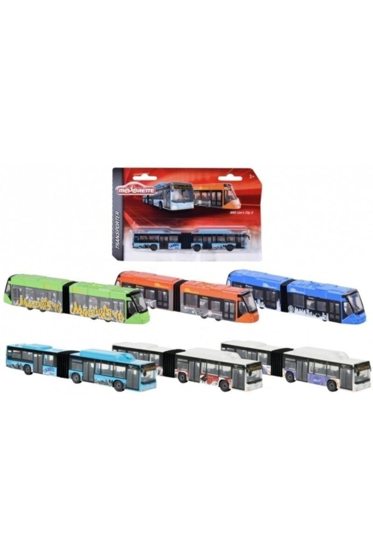 Majorette Man City Bus Siemens Avenio Tram