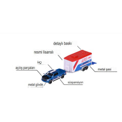 Majorette Racing Deluxe Römorklu Araçlar