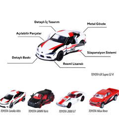 Majorette Toyota Racing 5'li Model Arabalar