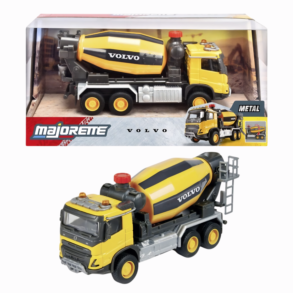 Majorette Volvo FMX Kamyonlu Çimento Mikseri Metal Araç 19cm