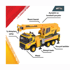 Majorette Volvo FMX Vinçli Kamyon Metal Araç 22cm