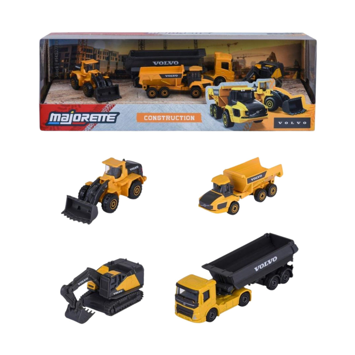 Majorette Volvo İnşaat Araçları 4'lü Set