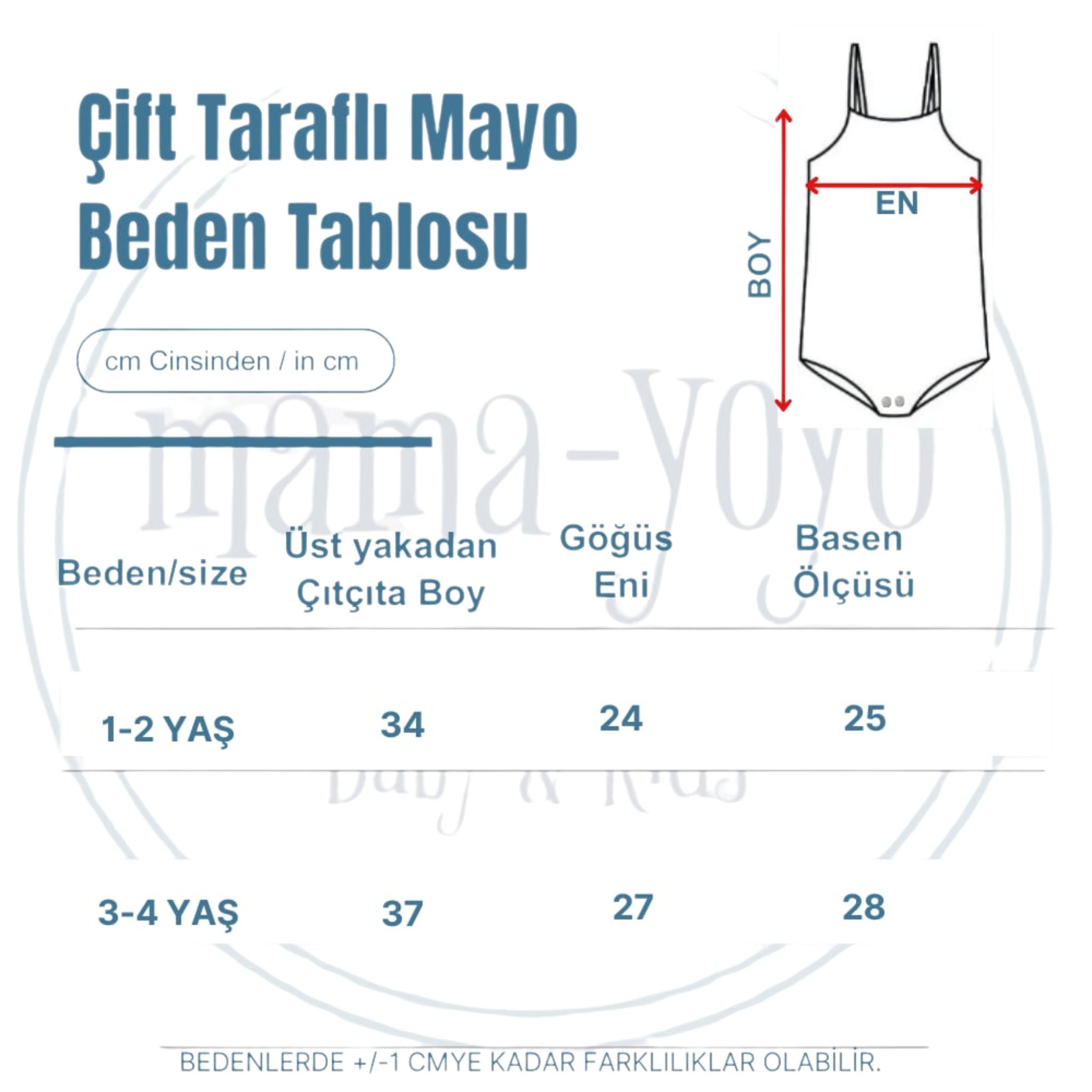 Mama Yoyo Çift Taraflı Alttan Çıtçıtlı Mayo Kalp Puantiye