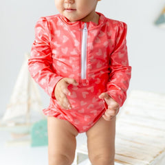 Mama Yoyo Önden Fermuarlı Alttan Çıtçıtlı Octo Love Desenli Mayo