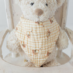 Mama Yoyo Tavşan Müslin Organik Bebek Battaniyesi Mama Önlüğü Hediyeli