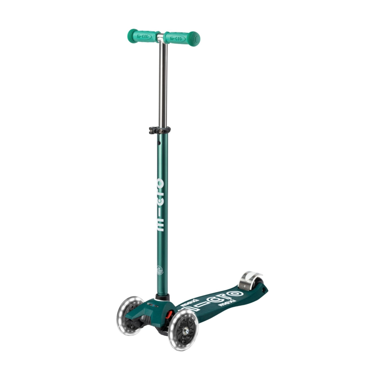 Micro Maxi Deluxe 3 Tekerlekli Foldable ECO LED Scooter Green