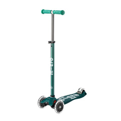 Micro Maxi Deluxe 3 Tekerlekli Foldable ECO LED Scooter Green