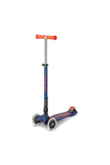 Micro Maxi Scooter Deluxe Foldable 3 Tekerlekli Scooter LED Navy