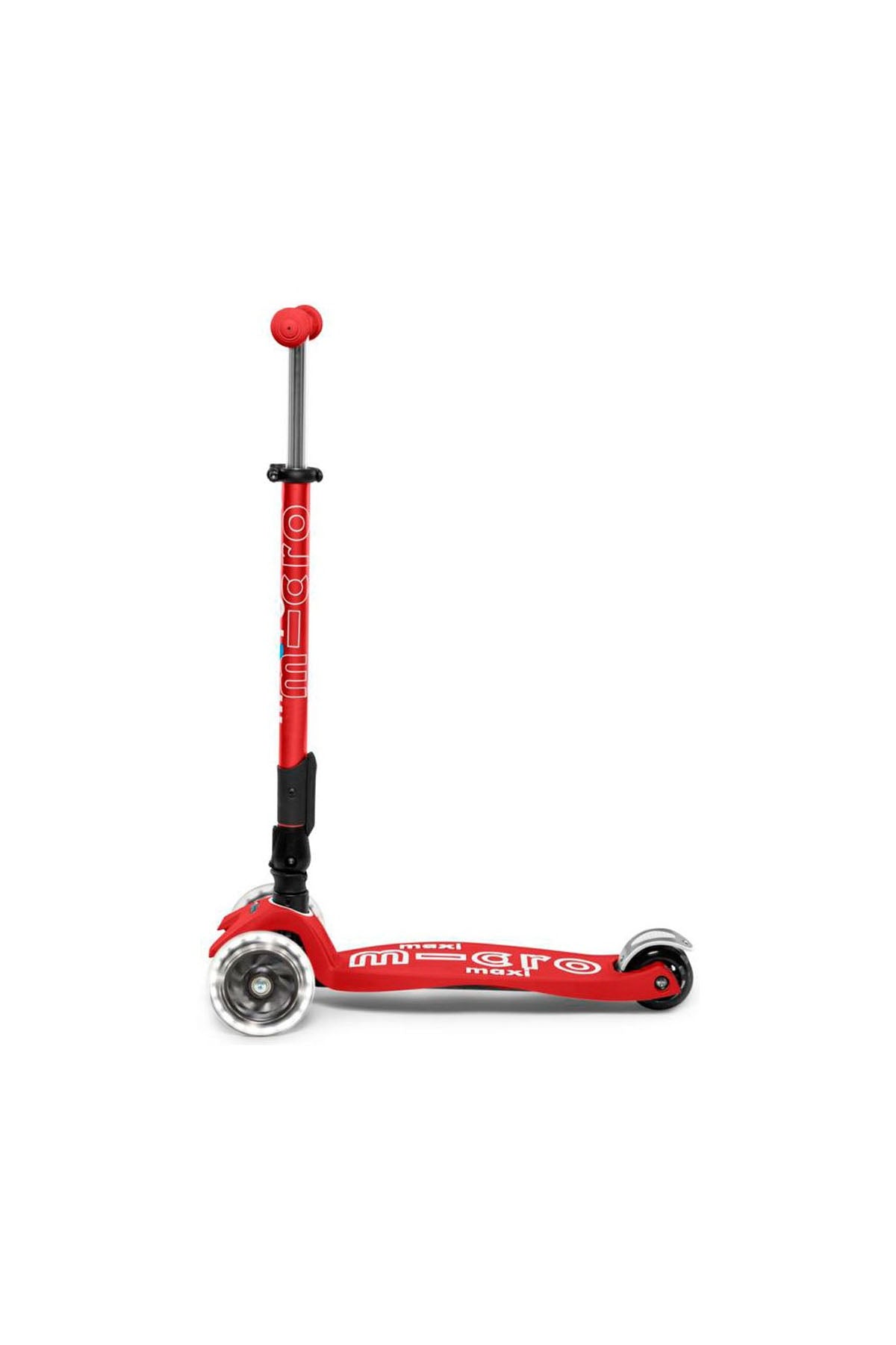 Micro Maxi Scooter Deluxe Foldable 3 Tekerlekli Scooter LED Red