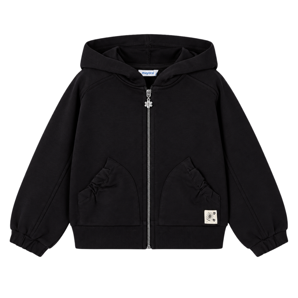 Mayoral Fermuarlı Kapüşonlu Sweatshirt Siyah