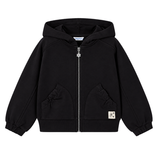 Mayoral Fermuarlı Kapüşonlu Sweatshirt Siyah