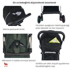 Merkür Bebe Ruby Kabin Boy Bebek Arabası