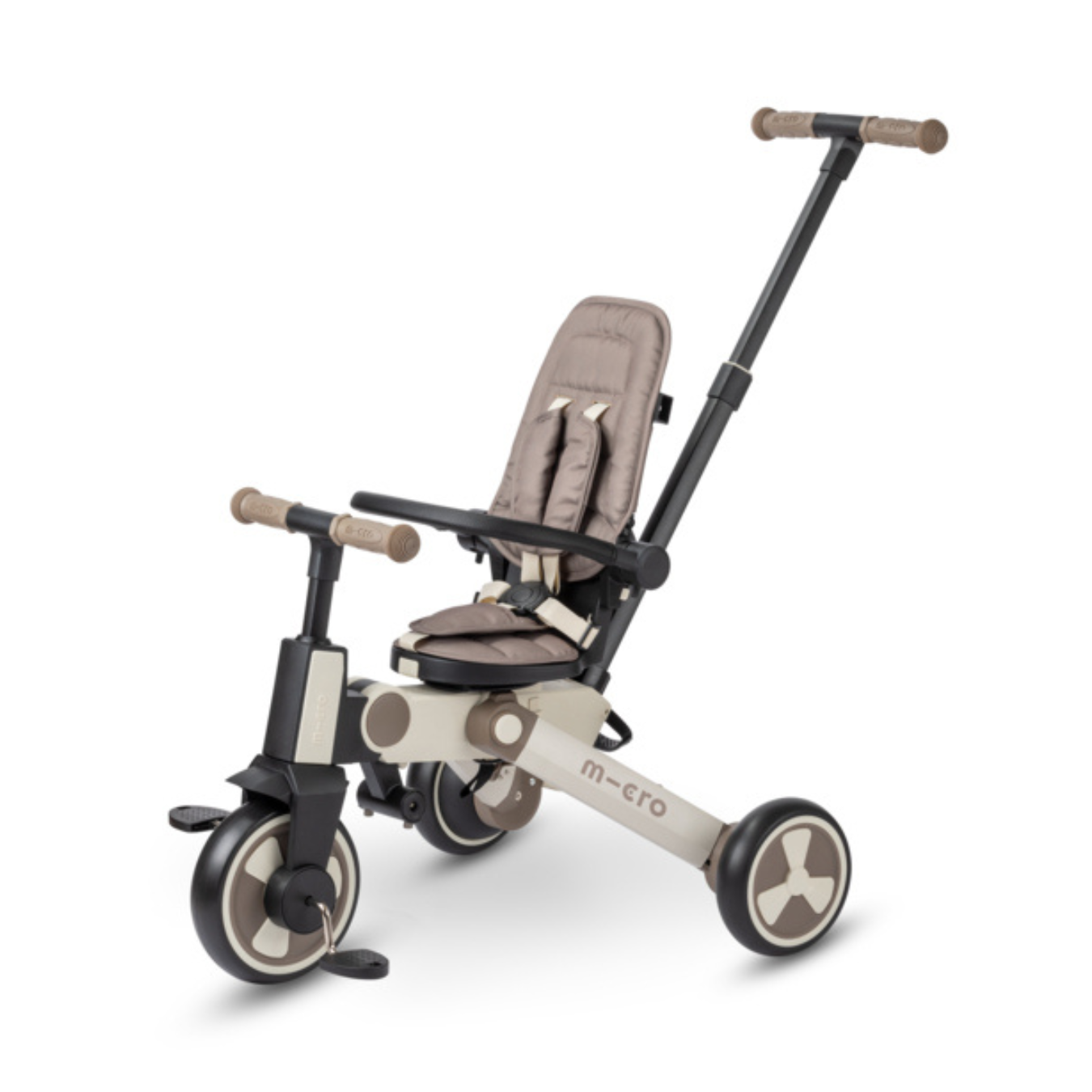 邦楽 BABYL Micro 4in1 Katlanabilir Üç Tekerlekli Bisiklet Latte – Welcome Baby
