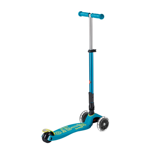 Micro Maxi Deluxe 3 Tekerlekli Foldable LED Scooter Petrol Green