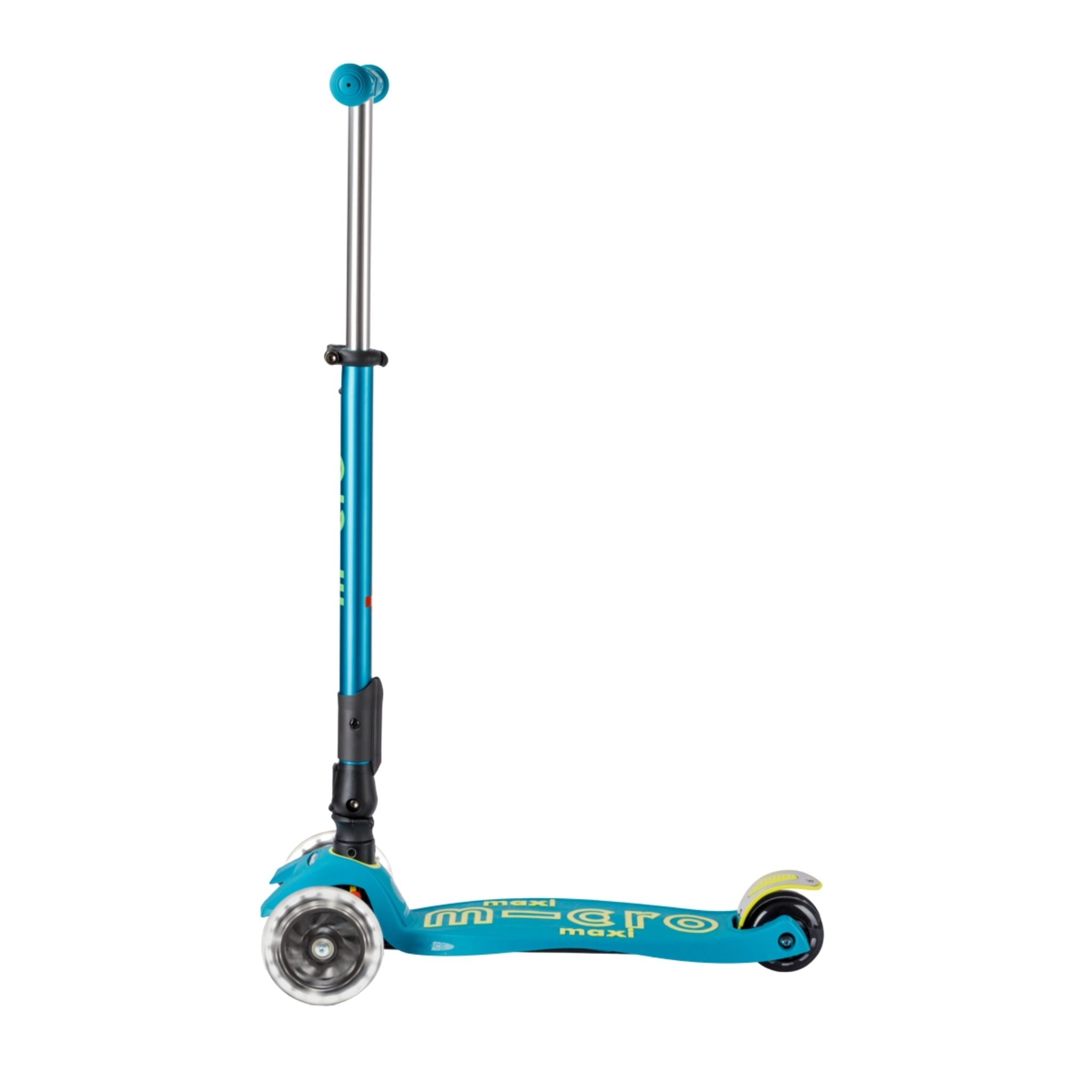 Micro Maxi Deluxe 3 Tekerlekli Foldable LED Scooter Petrol Green