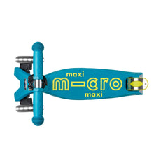 Micro Maxi Deluxe 3 Tekerlekli Foldable LED Scooter Petrol Green